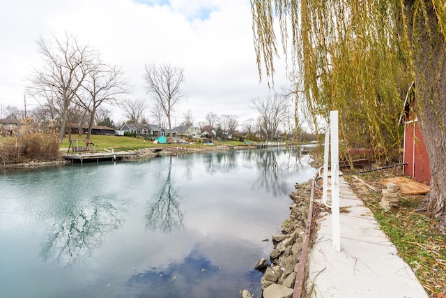 view of water feature