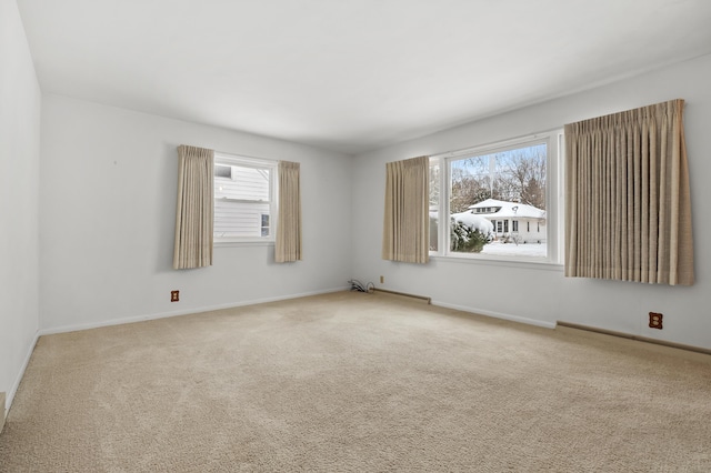 view of carpeted empty room