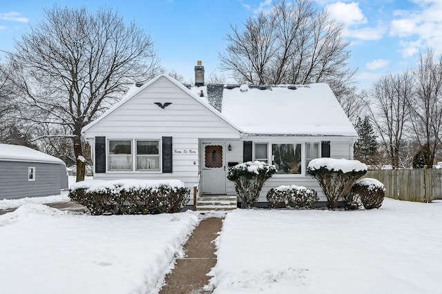 view of front of property