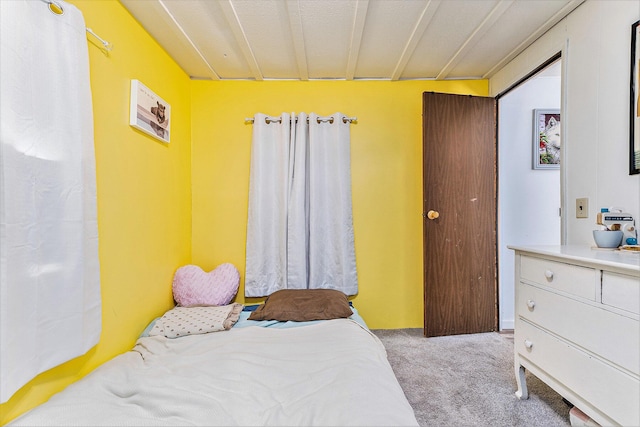 bedroom featuring carpet flooring