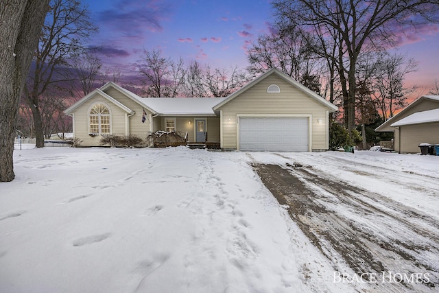 ranch-style house with a garage