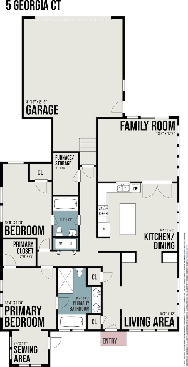 5 Georgia Ct, Pentwater, MI 49449 - view of layout