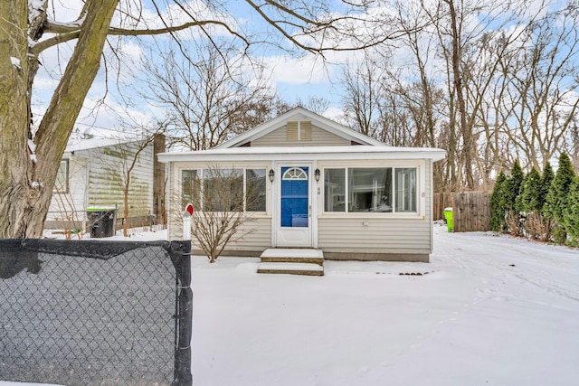 view of bungalow-style house