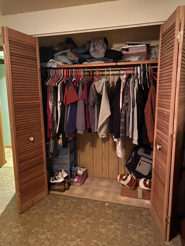 view of closet