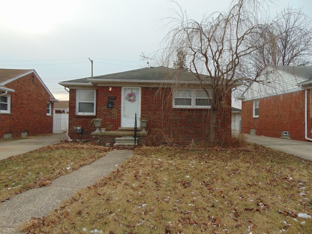 view of bungalow-style house