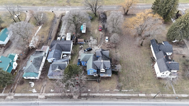 416 S Michigan Ave, Manton, MI 49663 - aerial view of property and surrounding area with nearby suburban area