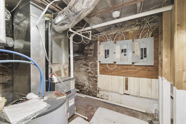 416 S Michigan Ave, Manton, MI 49663 - utility room featuring electric panel