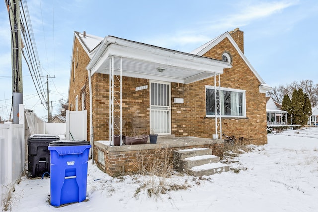 view of front of property