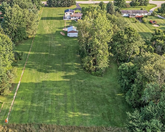 drone / aerial view featuring a rural view