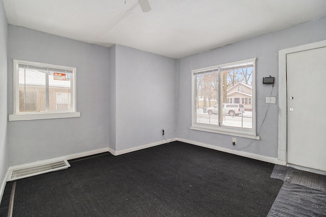 unfurnished room with a wealth of natural light