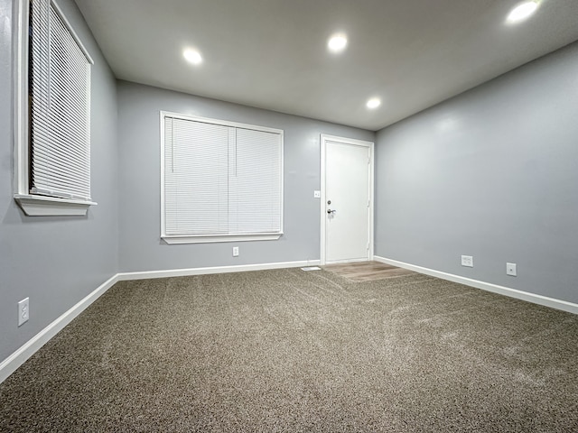 view of carpeted empty room