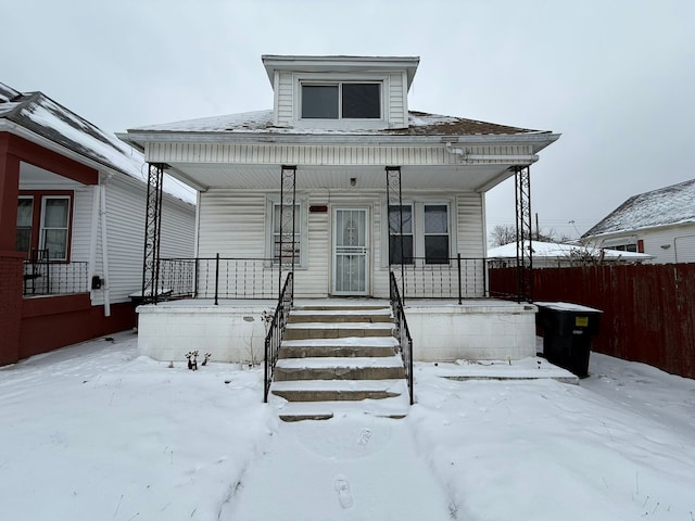 bungalow with covered porch