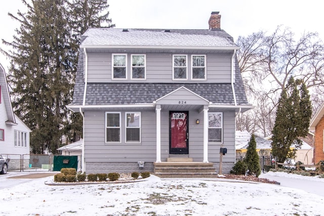 view of front of property