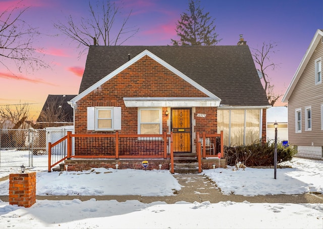 view of bungalow