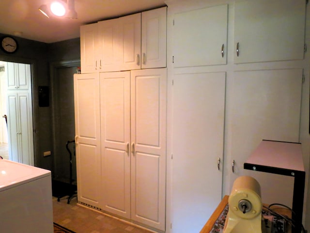 interior space with washer / dryer