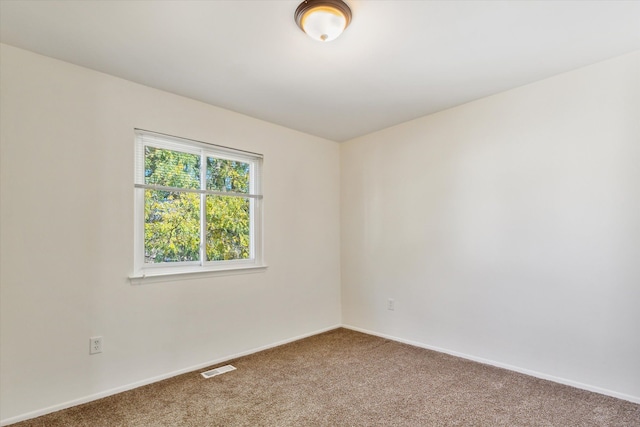 view of carpeted empty room