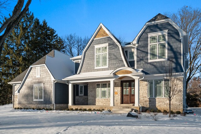 craftsman house featuring covered porch