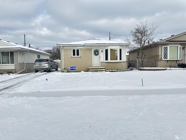 view of front of property