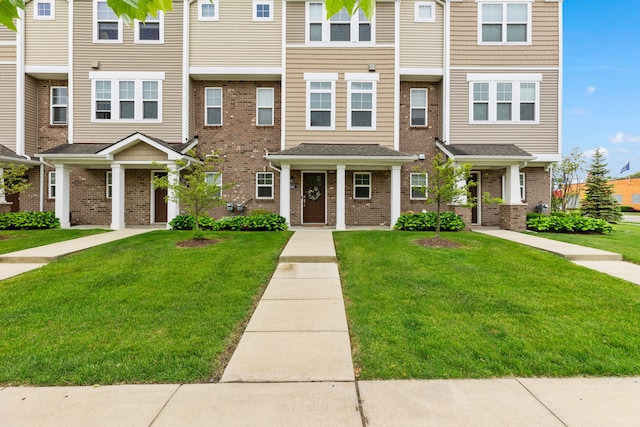 view of property with a front yard