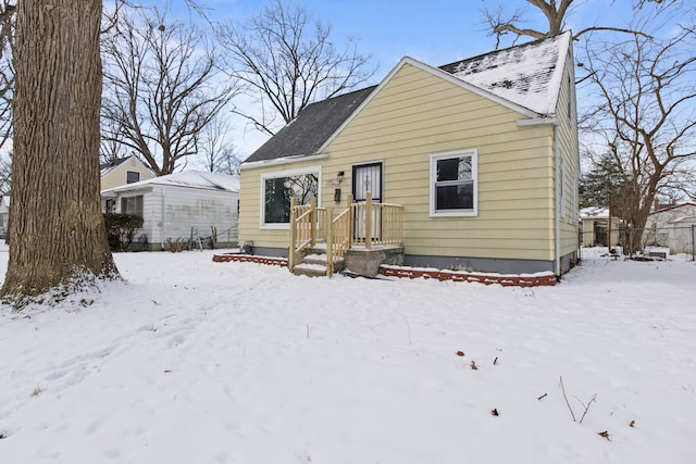 view of bungalow