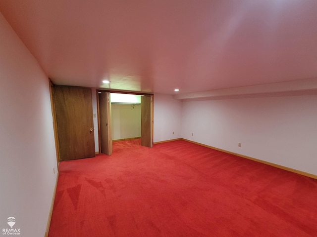 view of carpeted empty room