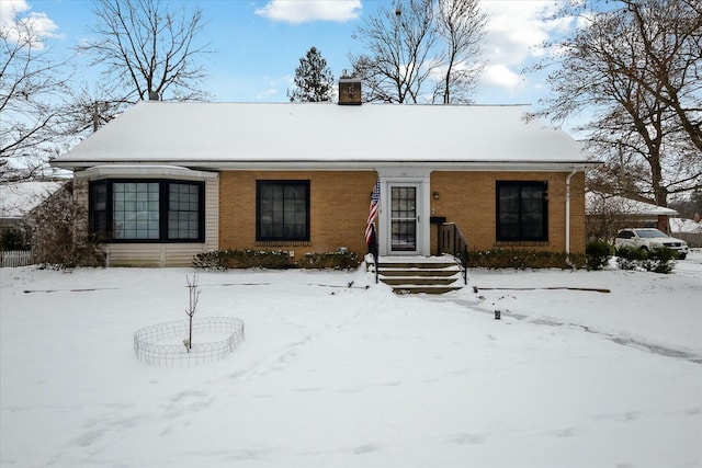 view of ranch-style home