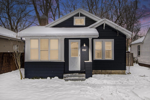 view of bungalow-style house