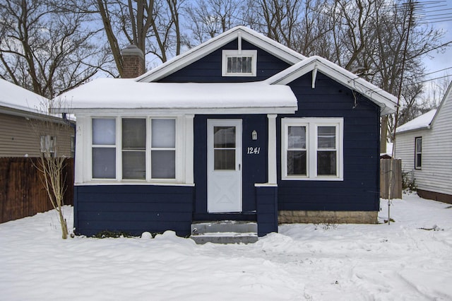 view of bungalow-style house