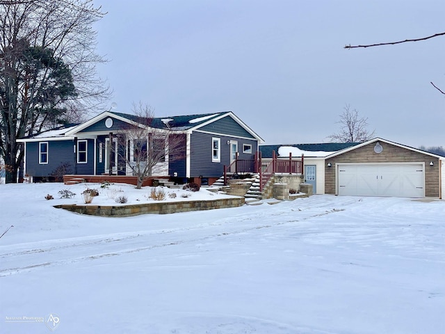 view of front of home featuring a garage