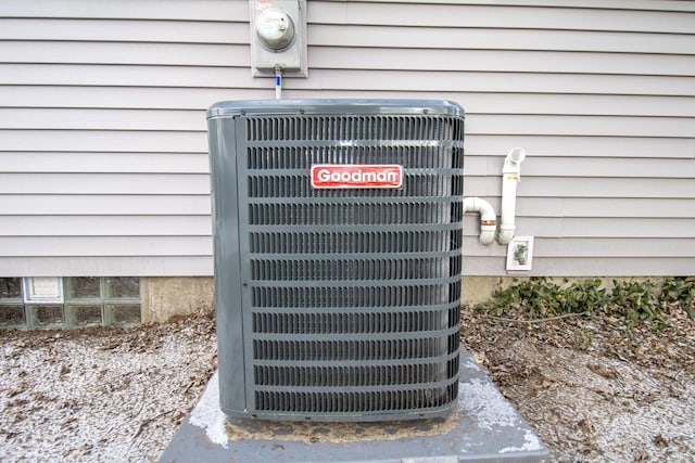 exterior details with central AC unit