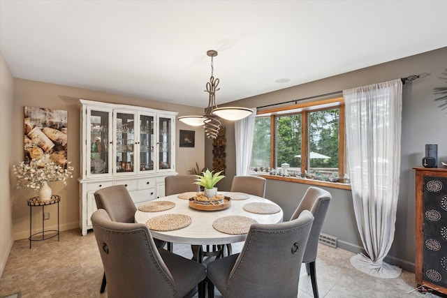 view of dining room