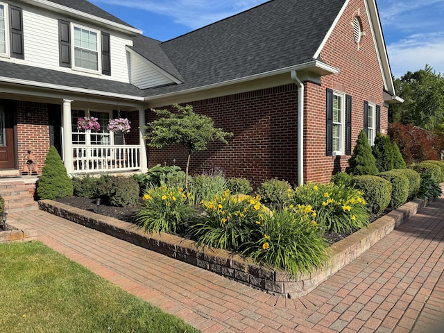 exterior space featuring a porch