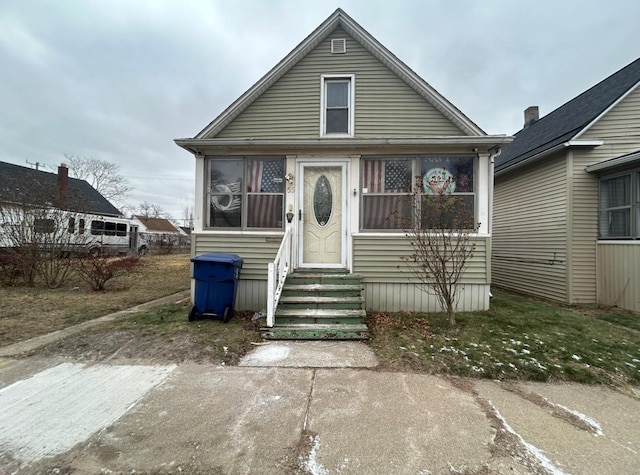 view of bungalow-style house