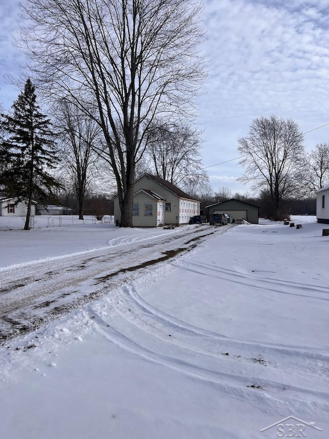 view of snowy yard