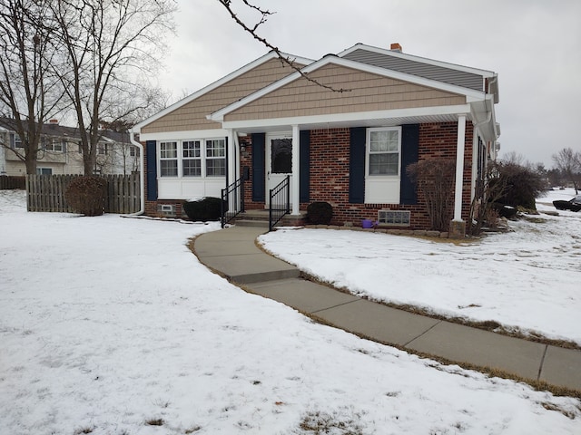 view of bungalow