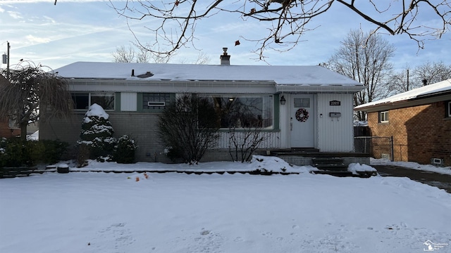 view of front of home