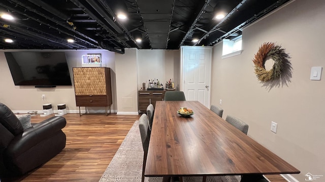 dining room featuring hardwood / wood-style floors