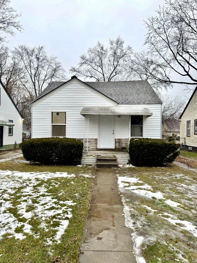 view of bungalow-style house