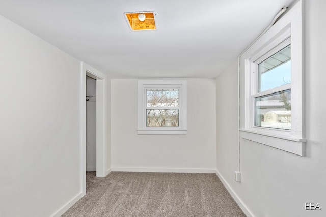 view of carpeted empty room