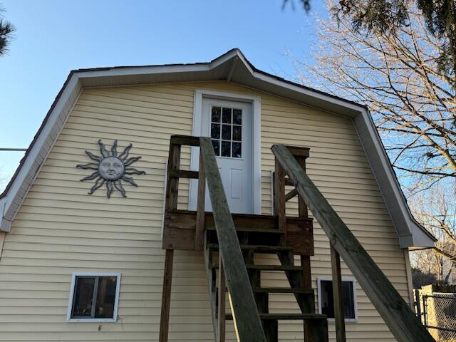 view of rear view of property