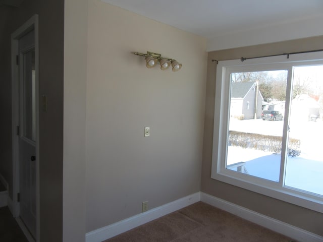 empty room with carpet floors