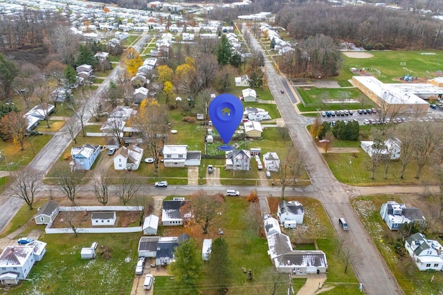 aerial view of property and surrounding area