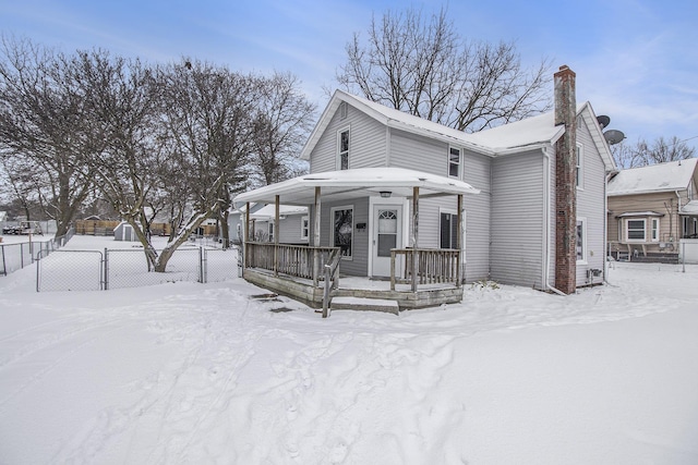 view of front facade with covered porch