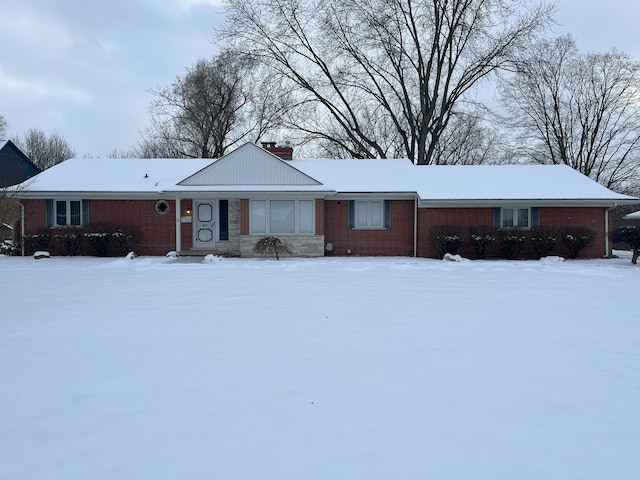 view of ranch-style home