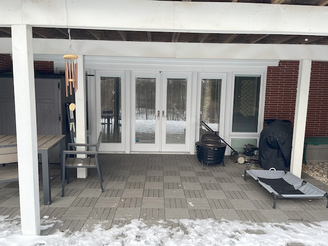 view of patio / terrace with french doors