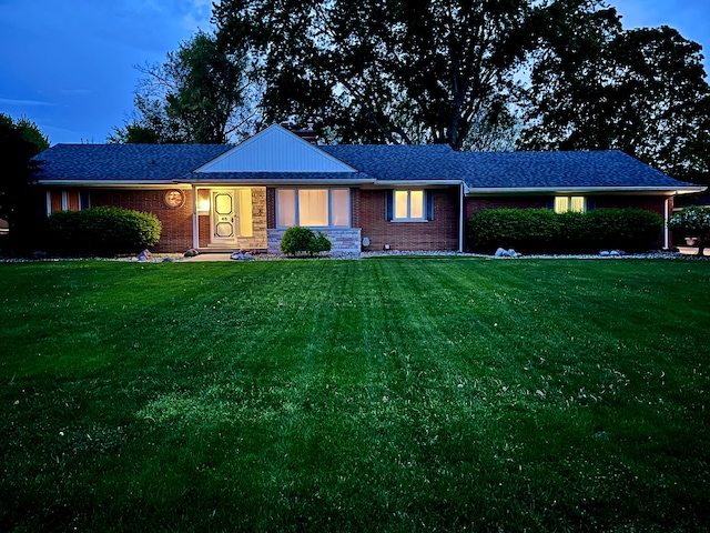 43 W Breitmeyer, Mount Clemens, MI 48043 - ranch-style home with a front lawn and brick siding