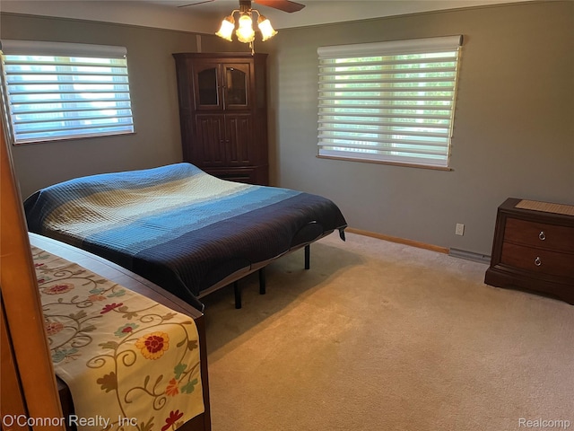 43 W Breitmeyer, Mount Clemens, MI 48043 - bedroom with light colored carpet, baseboards, and ceiling fan