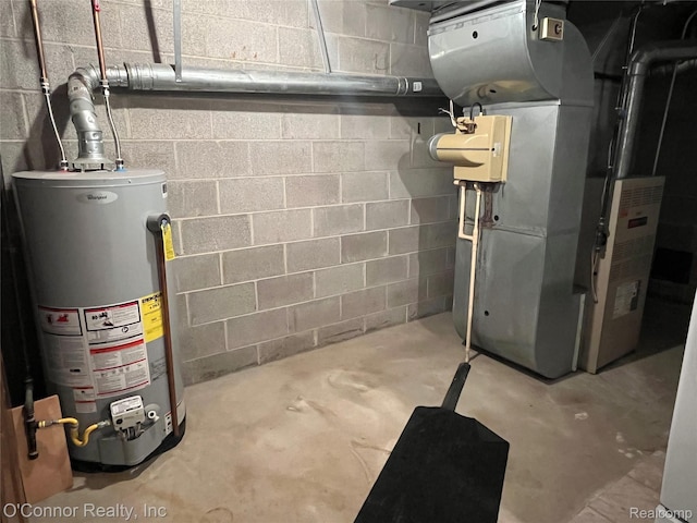 43 W Breitmeyer, Mount Clemens, MI 48043 - utility room with water heater and heating unit