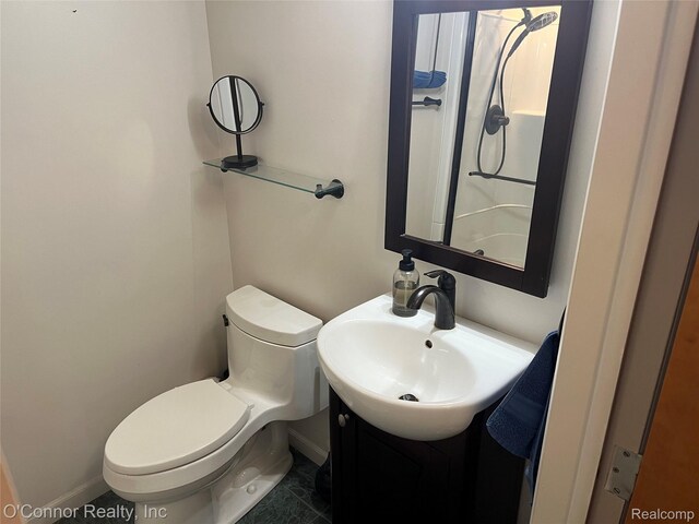 43 W Breitmeyer, Mount Clemens, MI 48043 - bathroom with vanity, toilet, and baseboards