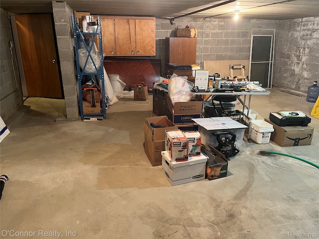 43 W Breitmeyer, Mount Clemens, MI 48043 - below grade area featuring concrete block wall